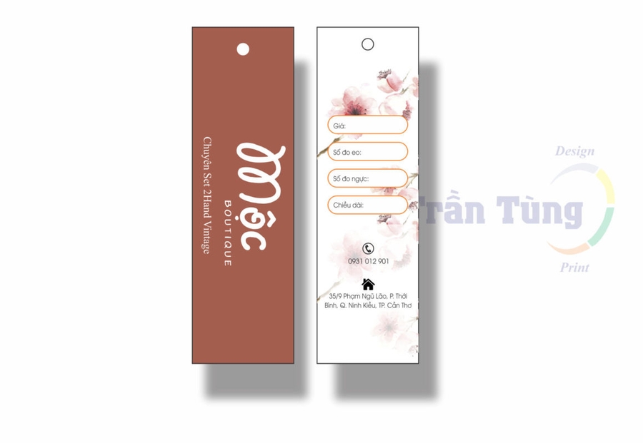 In thẻ treo quần áo